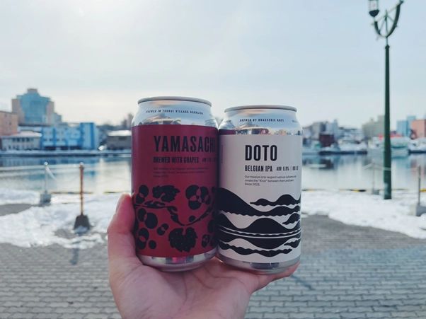 Brasserie Knot YAMASACHI缶と道東地域限定のDOTO缶