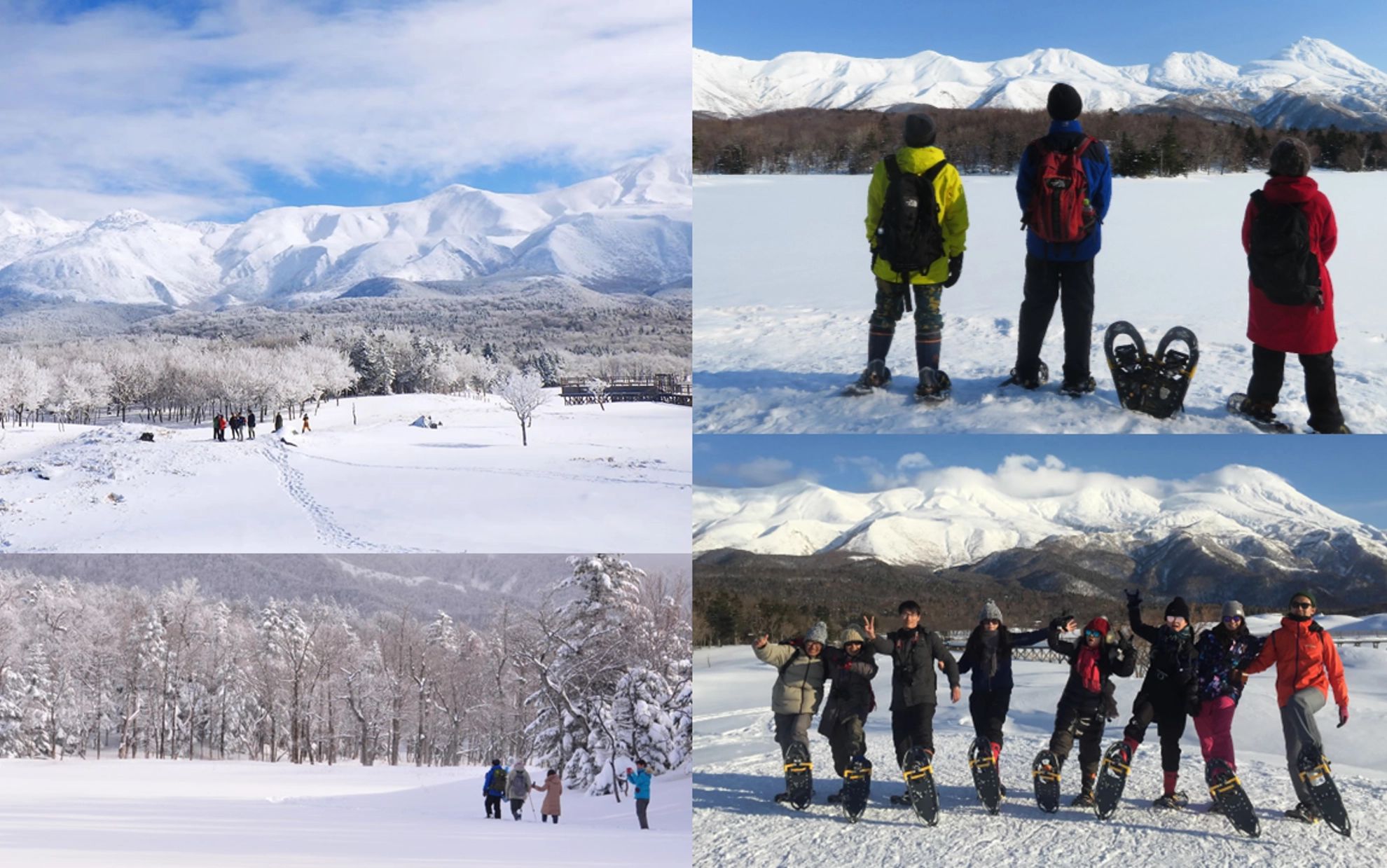 冬の知床五湖スノーシューイング